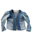 ALC-014 Denim Princess Sleeve Patchwork Jacket