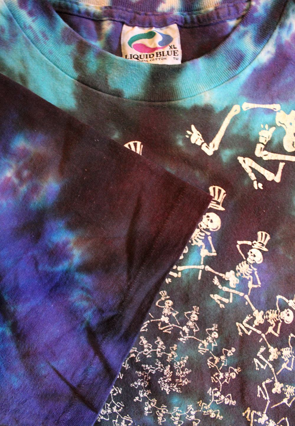 Vintage 90&#39;s Grateful Dead Liquid Blue T-Shirt