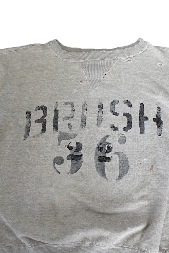 Vintage 40&#39;s 50&#39;s Double V Stencil Sweatshirt