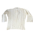 Vintage Deadstock 1970's Indian Cotton Cream Gauze Cloth Blouse