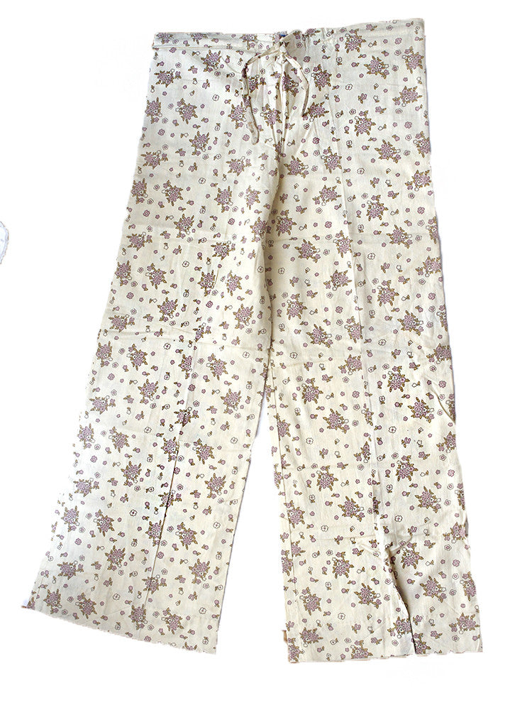 Vintage Deadstock 1970&#39;s India Cotton Yoga Lounge Pants