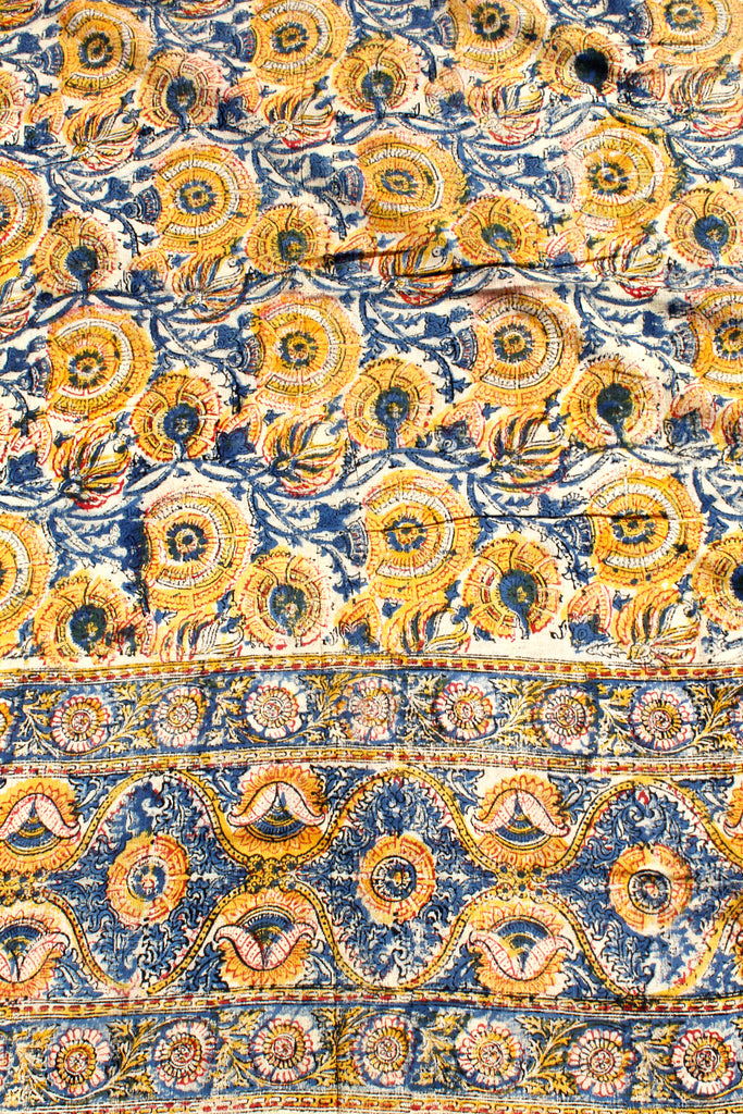 Vintage Deadstock 70's India Tapestry Gandhi Cloth Cotton Bedspread Blanket Queen