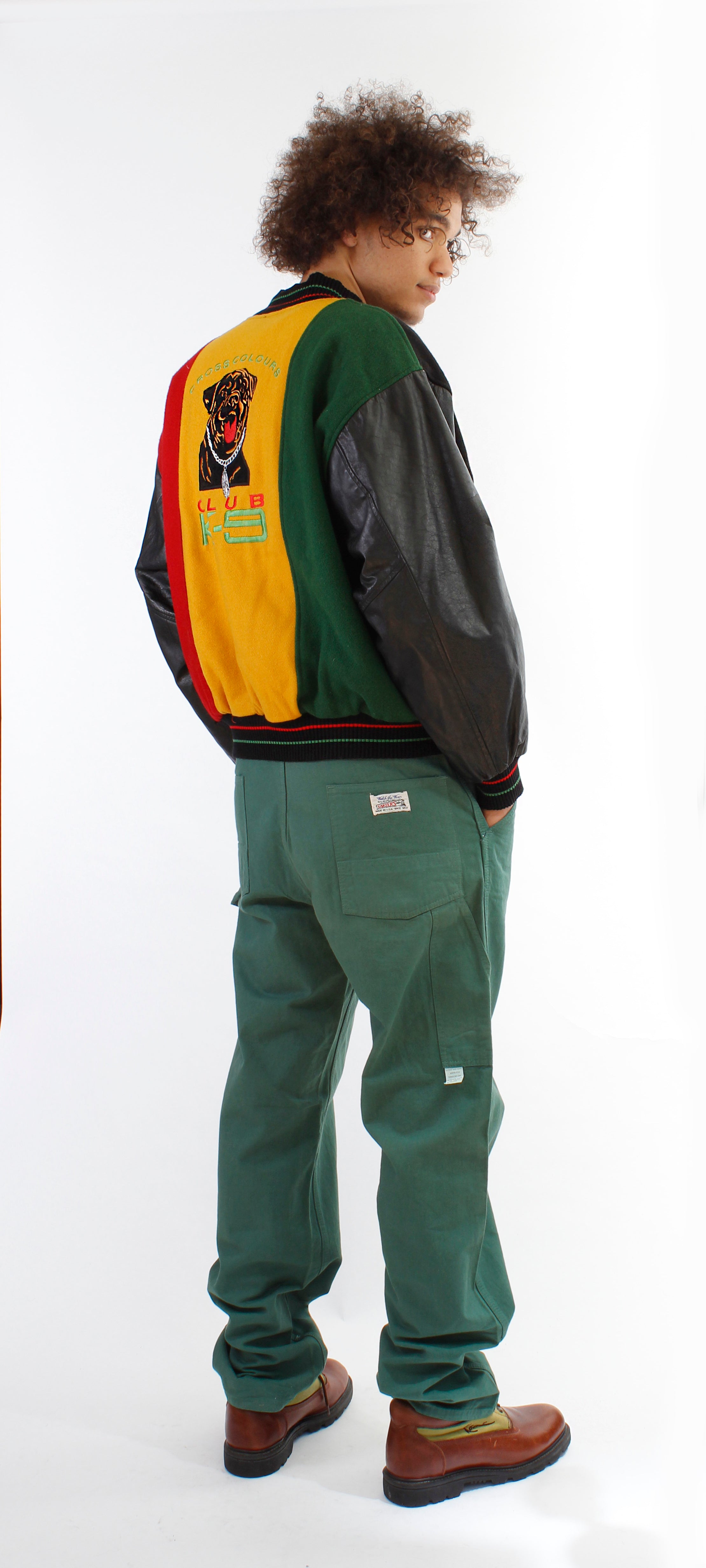 Vintage 90's Cross Colours Letterman Club K-9 Jacket ///SOLD