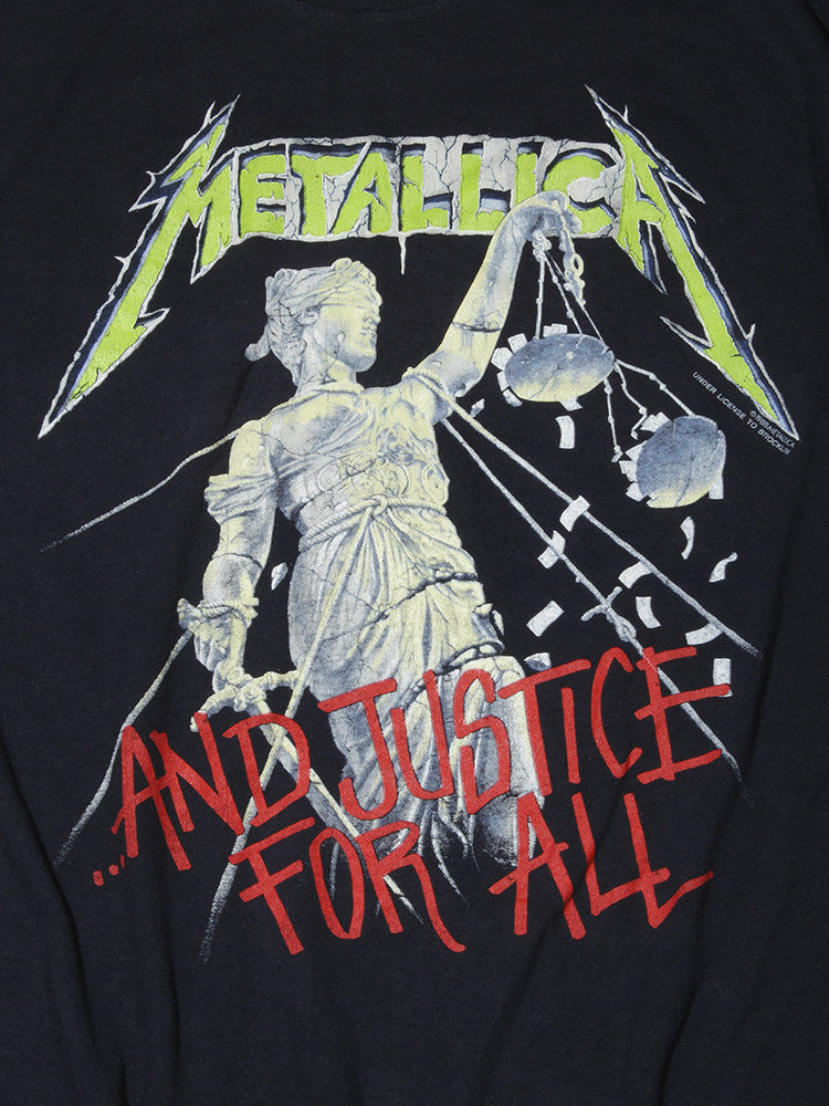 Metallica Justice For All Tour Vintage T-Shirt 1989