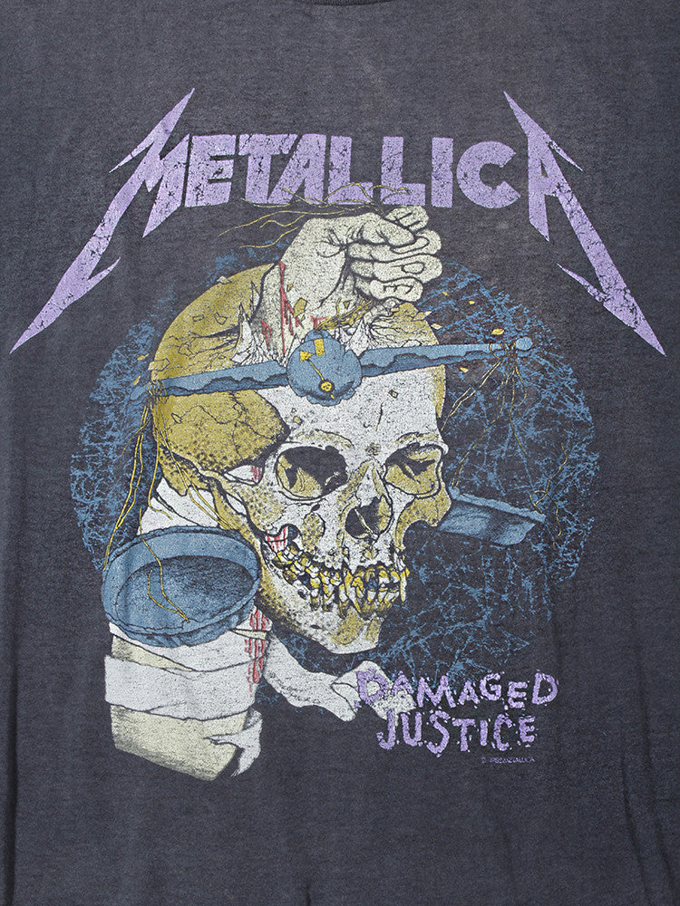 Metallica Damaged Justice Vintage T-Shirt 1988