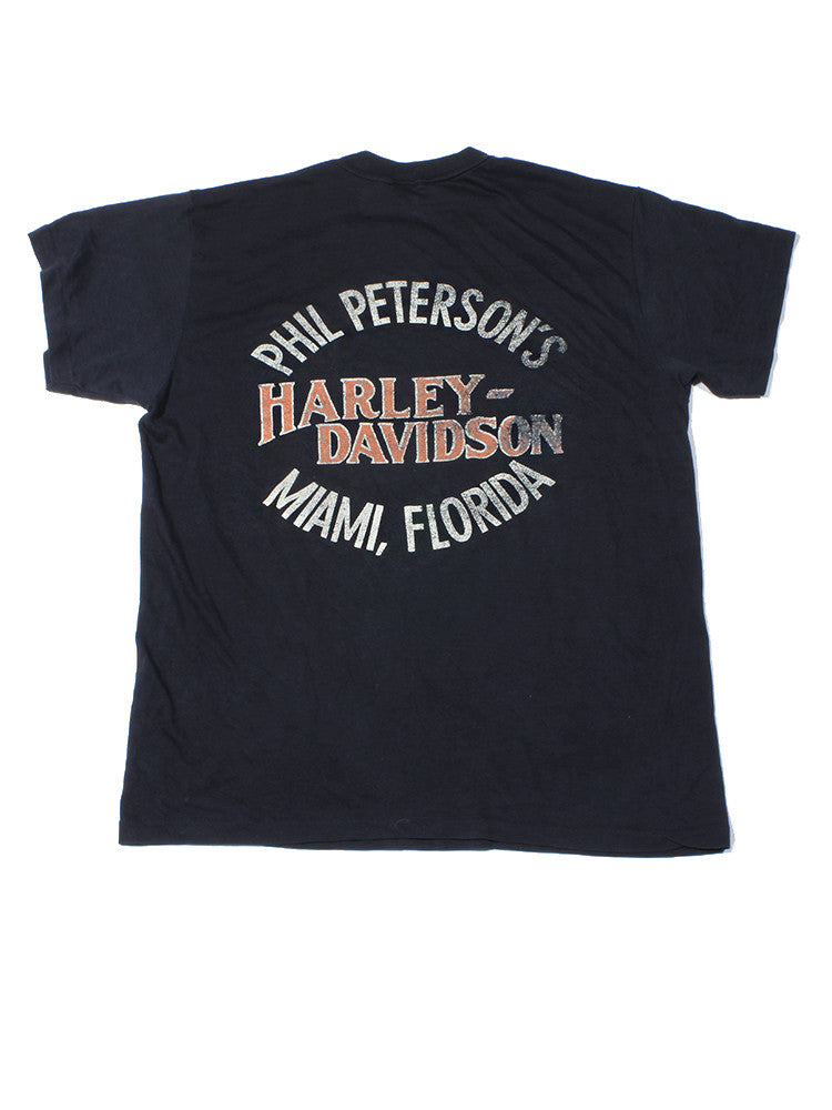 Milwaukee Iron Harley Davidson Vintage T-shirt 1980's