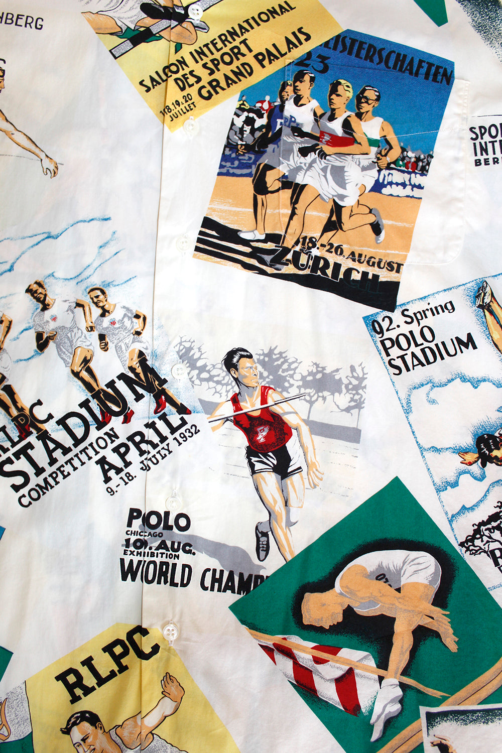 Vintage 90's Stadium Polo Ralph Lauren Track & Field Shirt ///SOLD