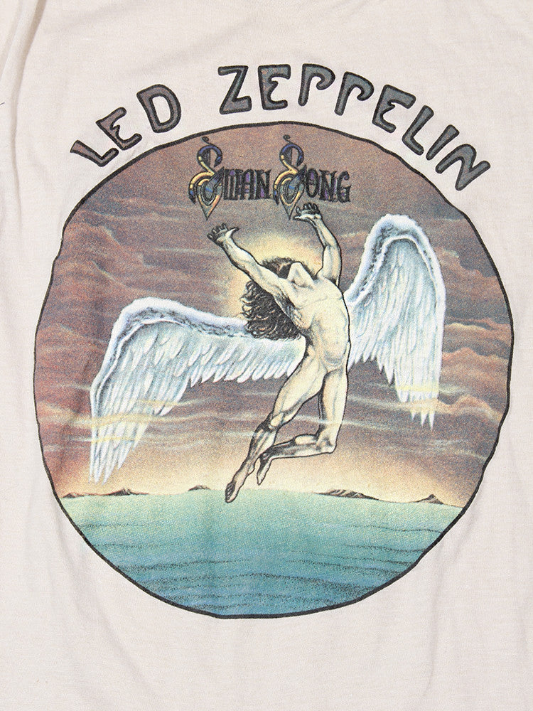 Vintage 1975 Led Zeppelin Swan Song T-Shirt