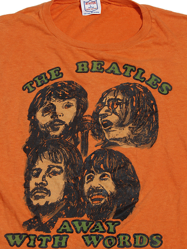 Vintage 1970's The Beatles T-shirt- Away With Words