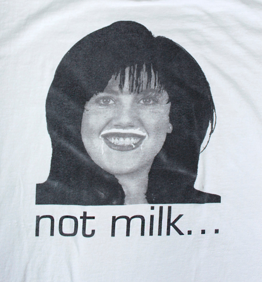 Vintage 90&#39;s Monica Lewinsky Not Milk... T-shirt ///SOLD///