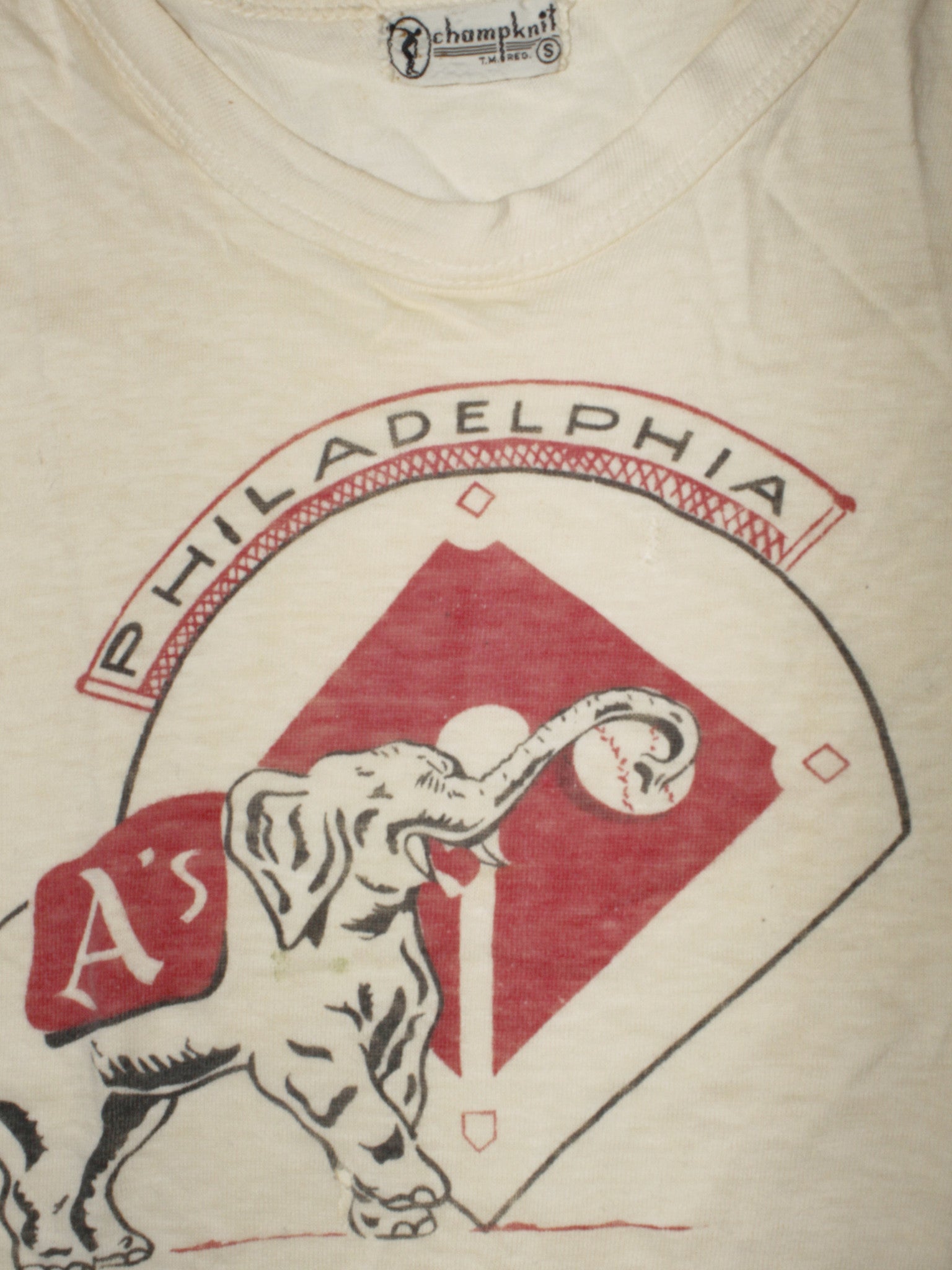 Vintage 50&#39;s Philadelphia Phillies Baseball T-shirt