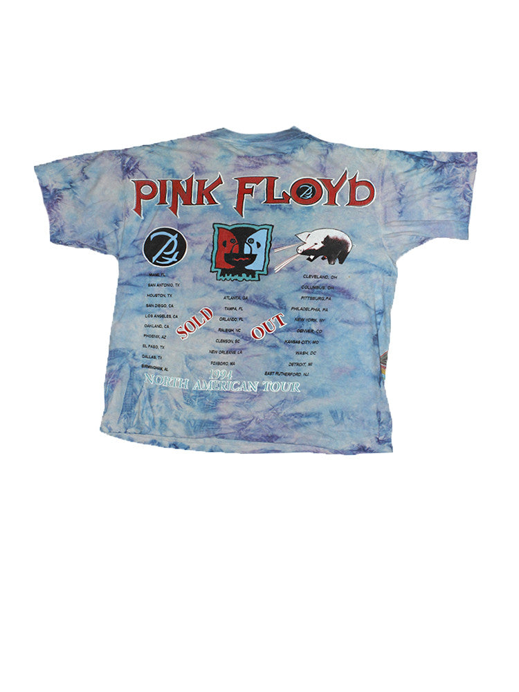 Vintage 90's Pink Floyd Tie Dye Division Bell Tour
