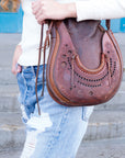 Handmade 1960's Tooled Leather Purse