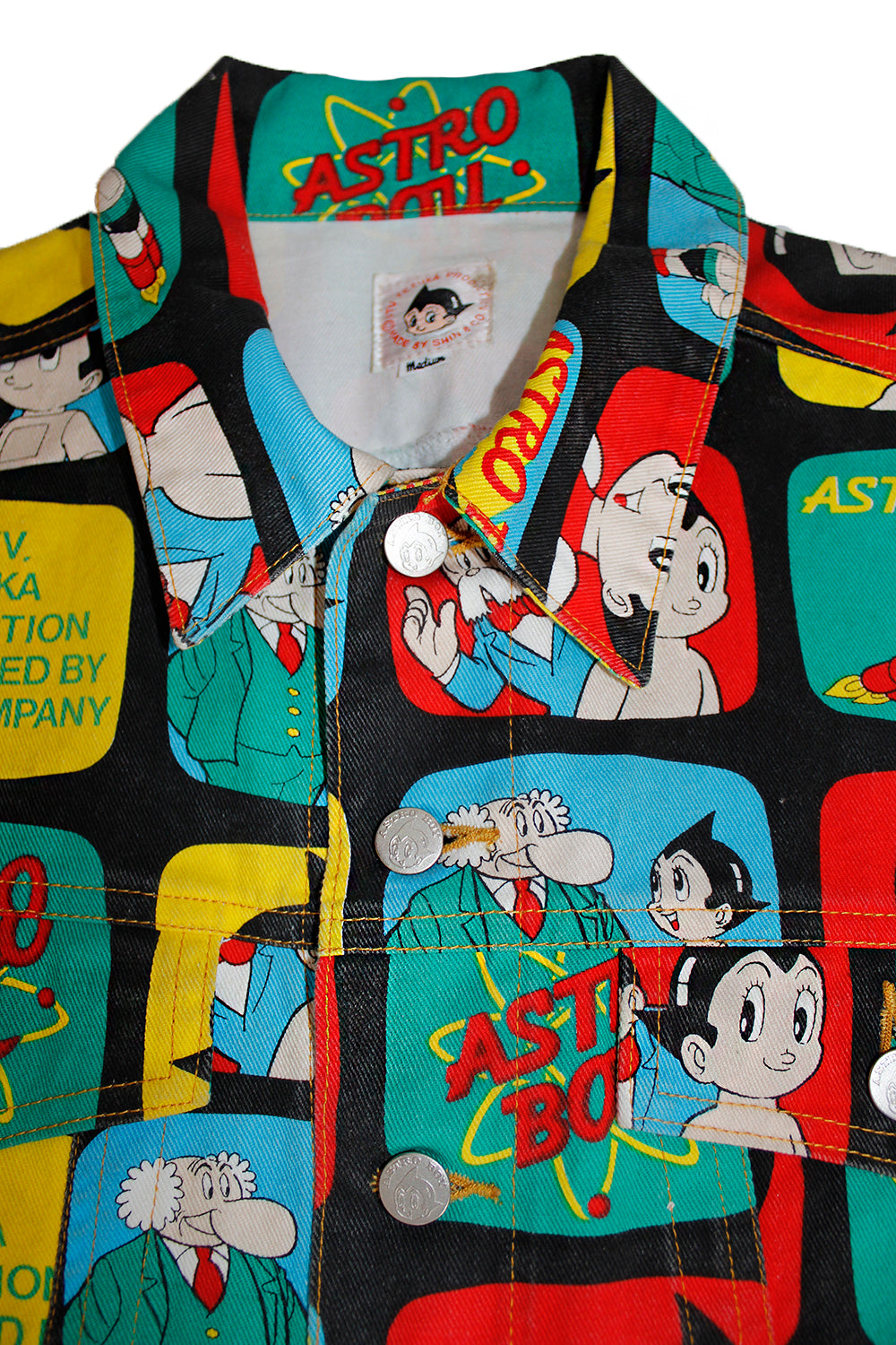 Vintage 90's ASTRO BOY All Over Print Rare Shin & Co. Anime Jacket