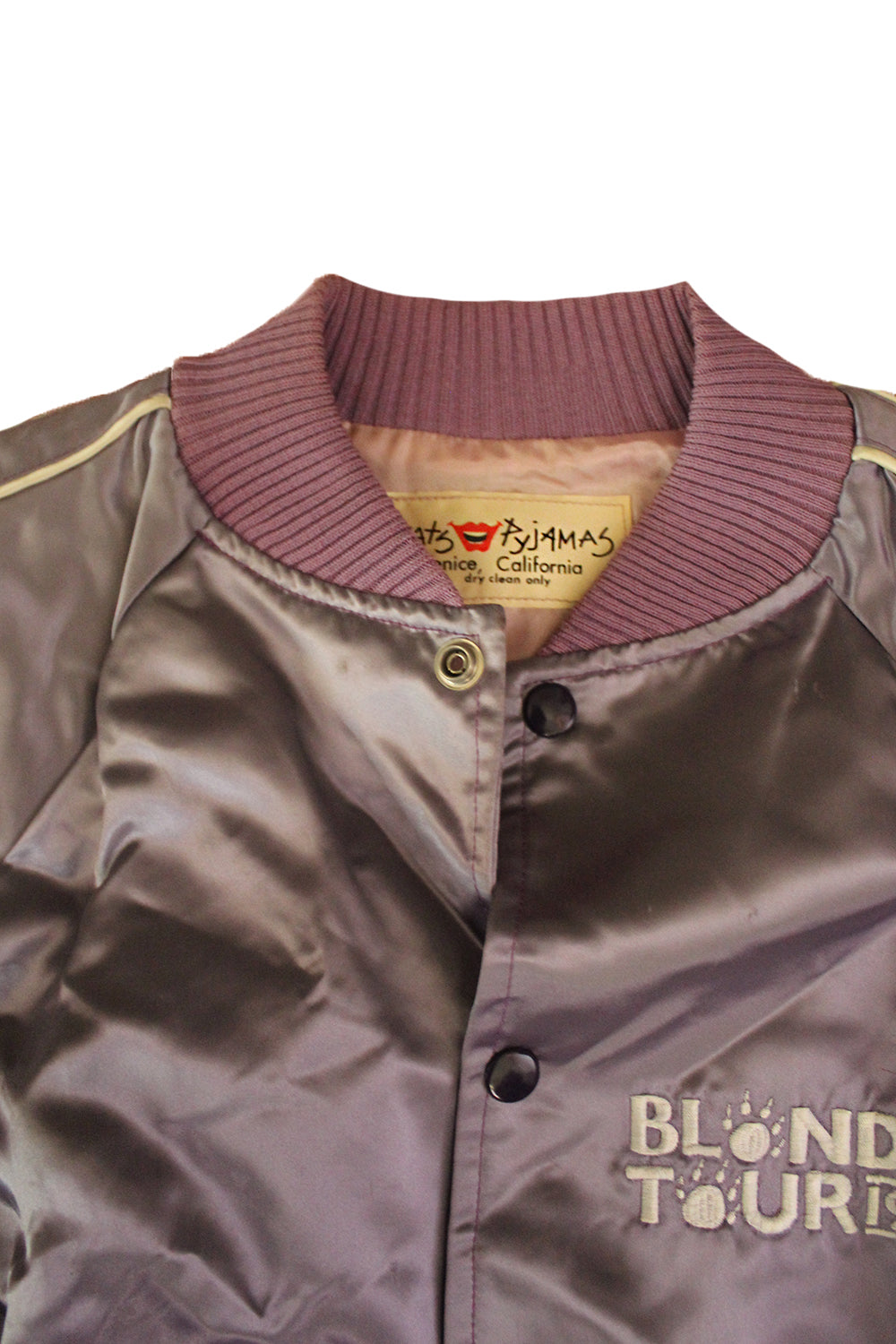 Vintage 80&#39;s Blondie Tour Satin Jacket