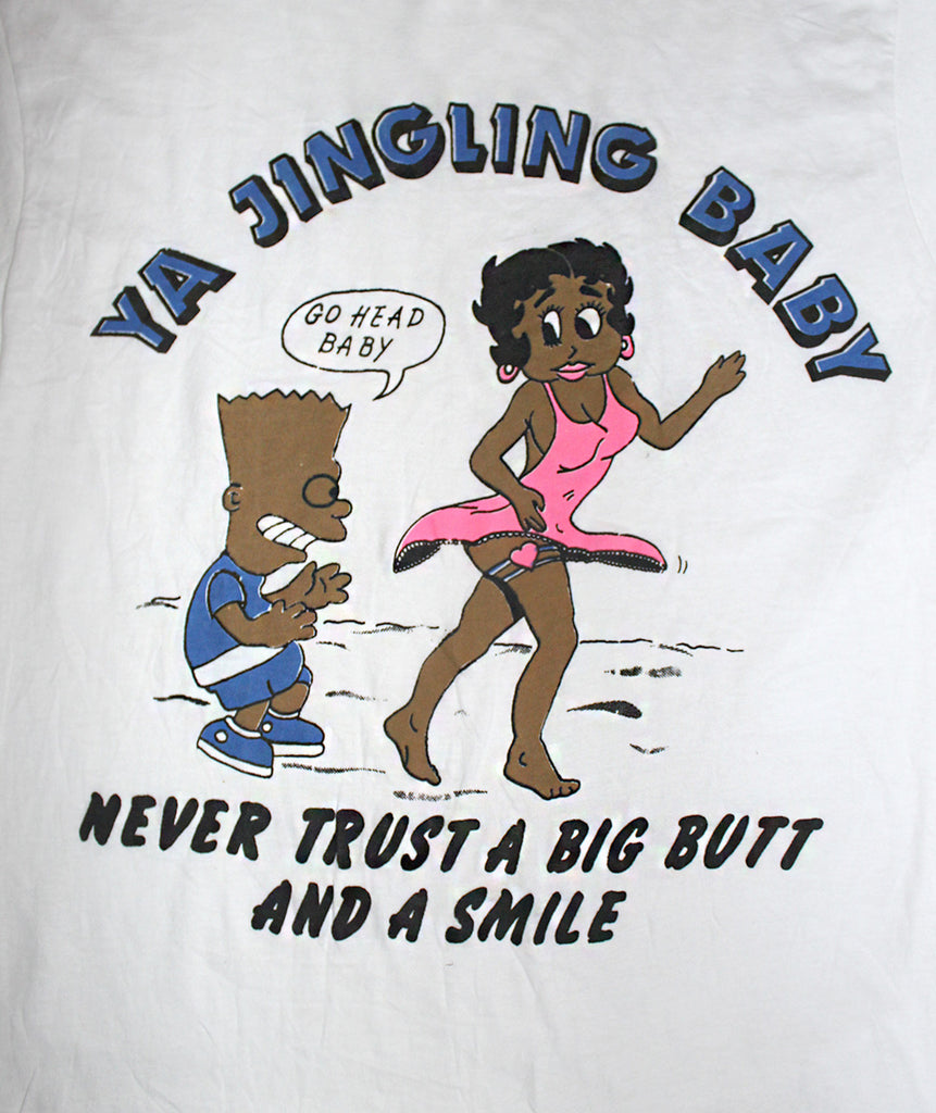 Vintage 90's Bootleg Bart Simpson LL Cool J Betty Boop T-shirt