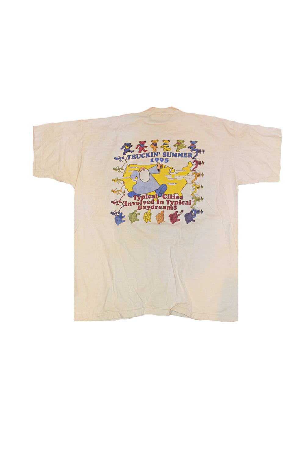 Vintage 90&#39;s Grateful Dead Truckin&#39; Summer T-Shirt