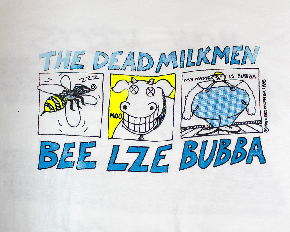 Vintage 80&#39;s The Dead Milkmen Beelzebubba Mow Across America Tour Shirt ///SOLD///