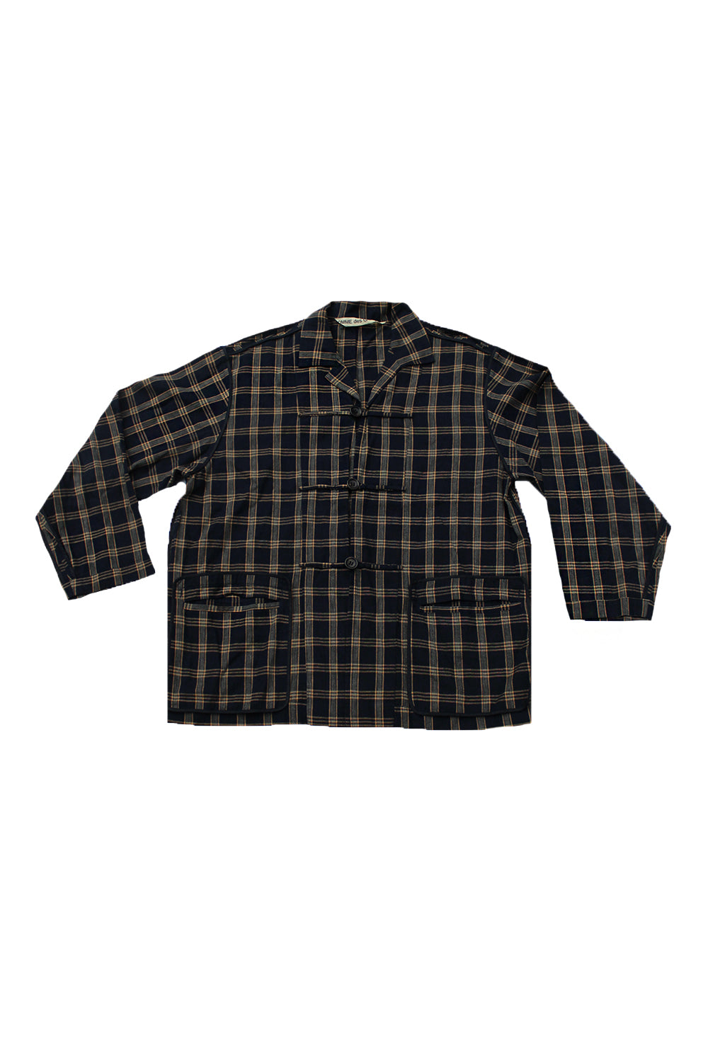 vintage comme des garcons plaid