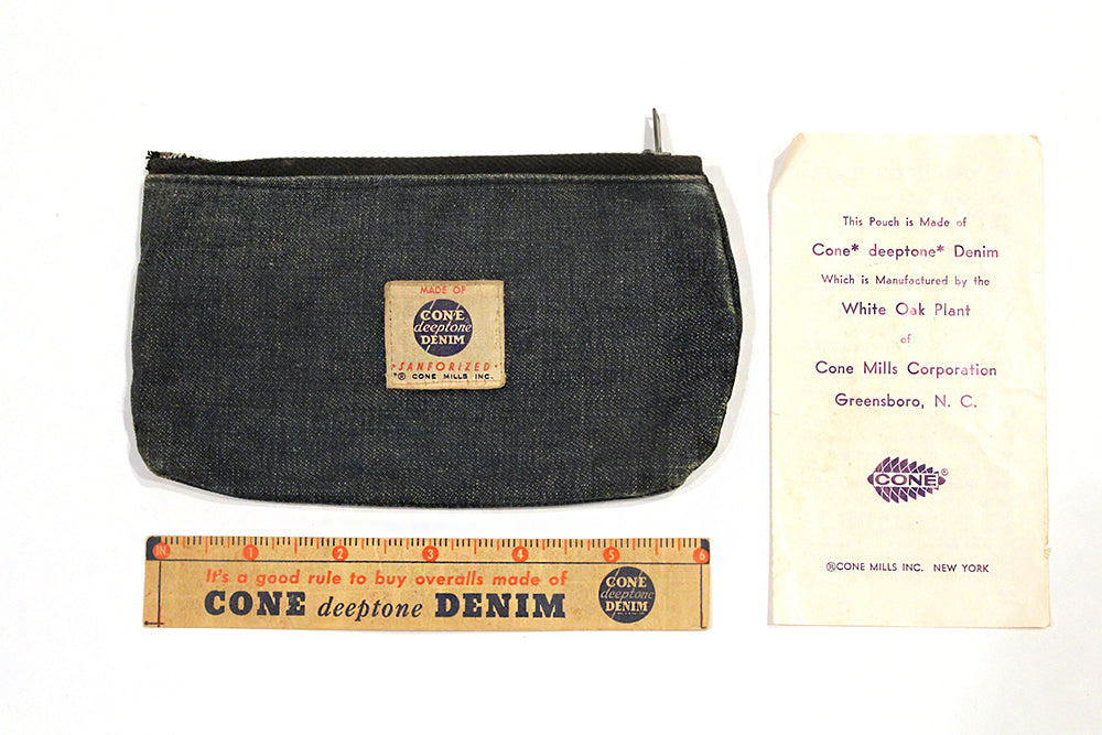 1950&#39;s Cone Denim salesman pouch