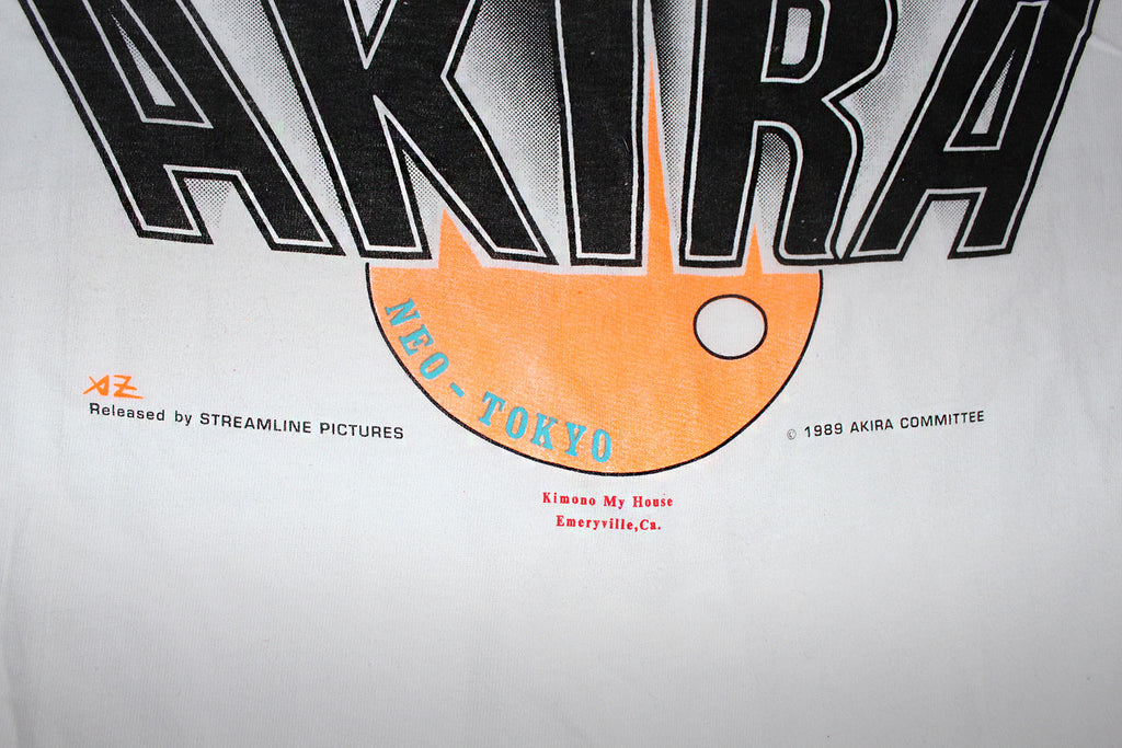 Vintage 80's Deadstock AKIRA Rare Neon Bike T-Shirt ///SOLD///