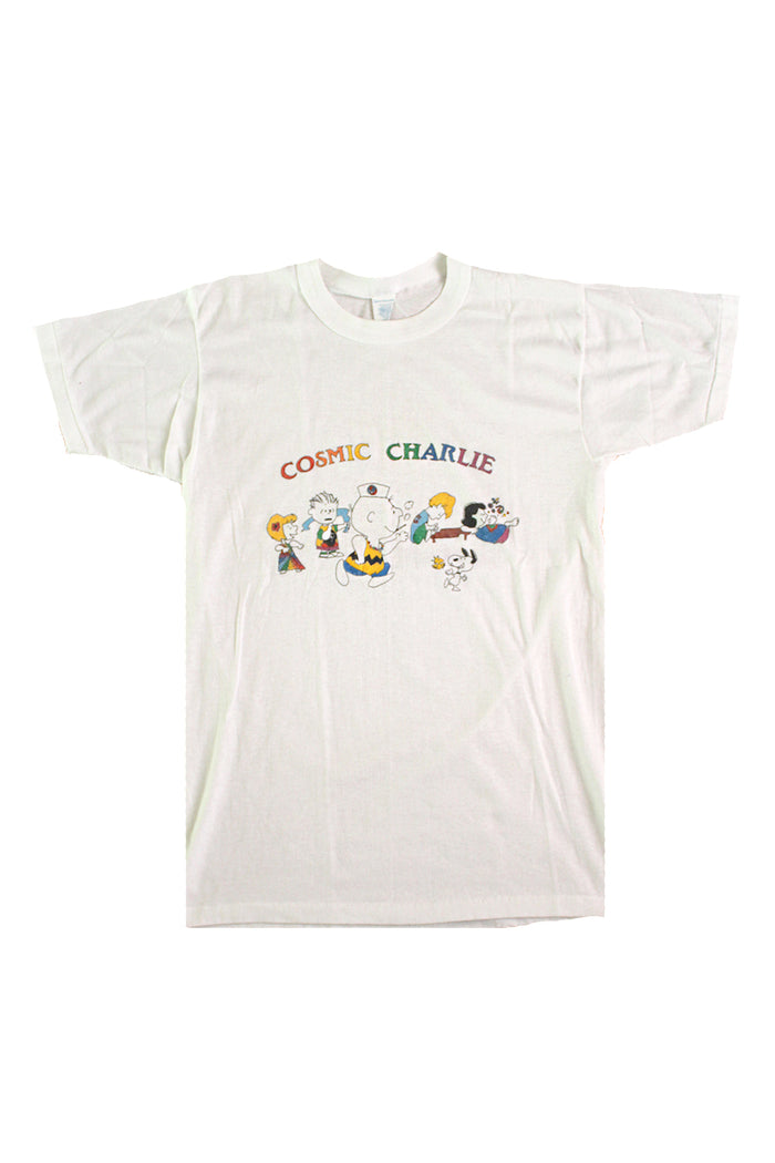 Vintage 70's Cosmic Charlie Grateful Dead Charlie Brown Fan Art T-Shirt