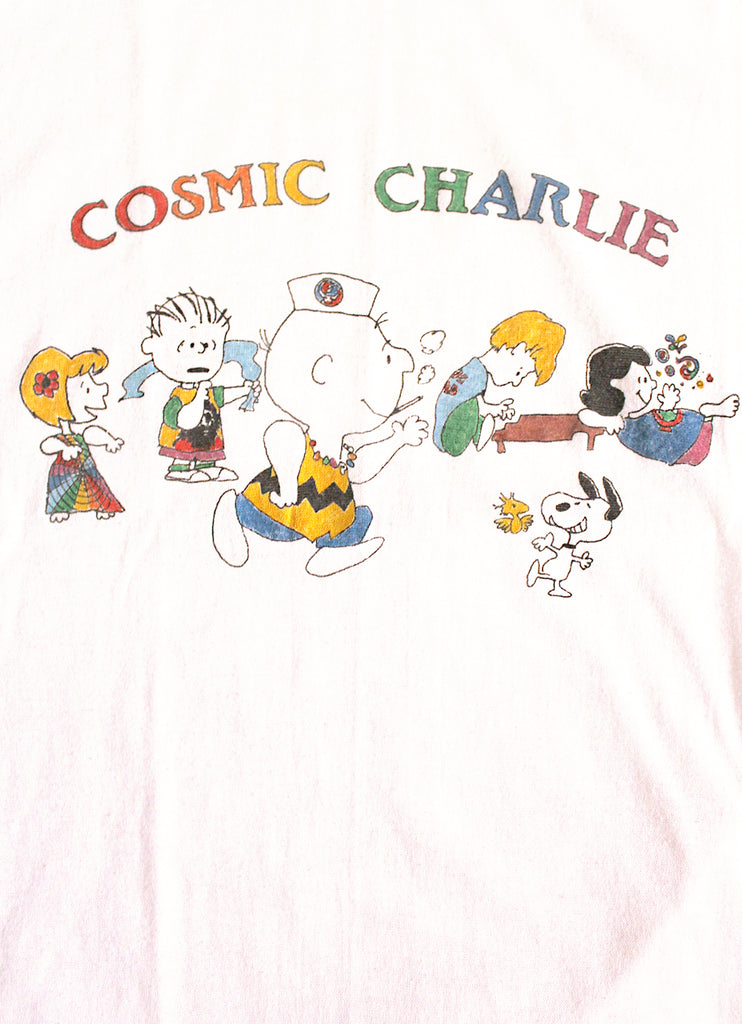 Vintage 70's Cosmic Charlie Grateful Dead Charlie Brown Fan Art T-Shirt