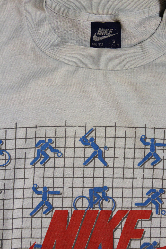 Vintage 1980's Nike Grid Sports Graphic T-Shirt