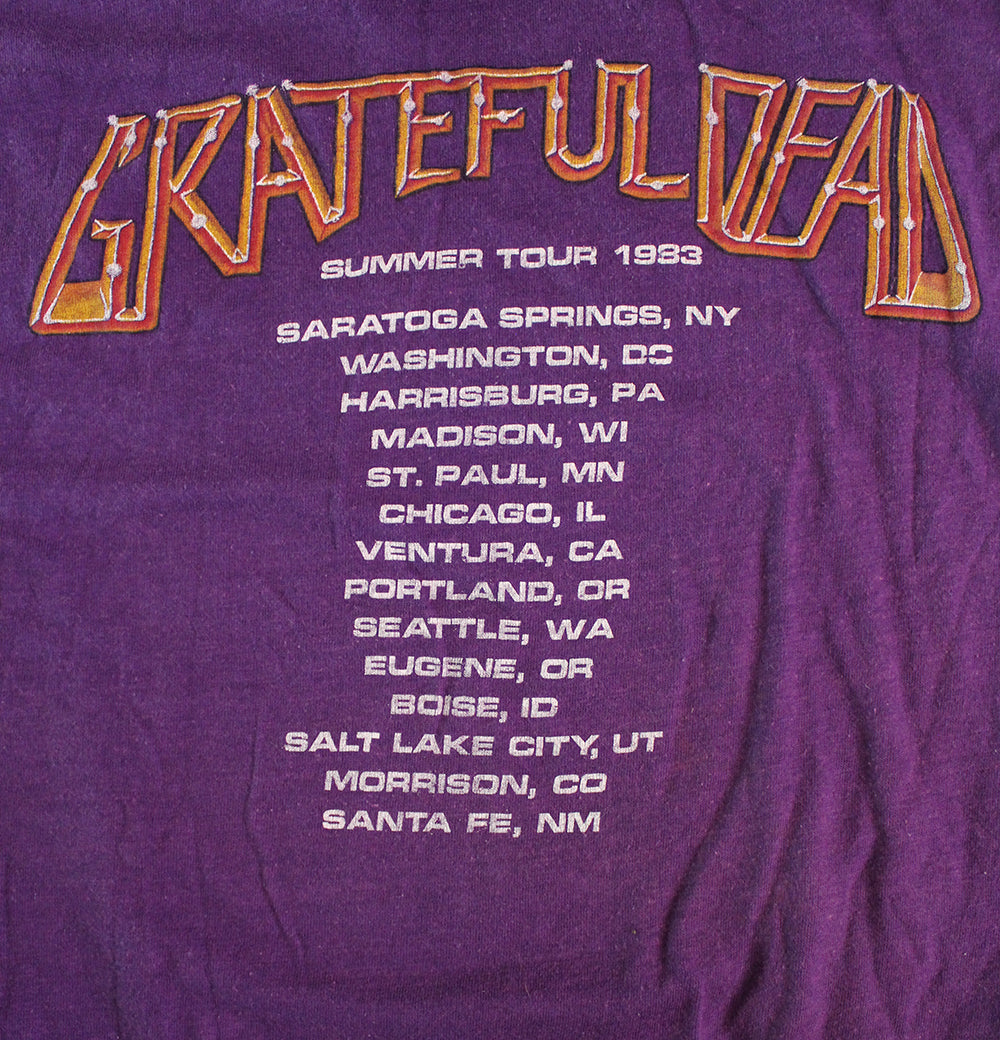 Vintage 80&#39;s Grateful Dead Deadheads Summer Tour T-Shirt ///SOLD///