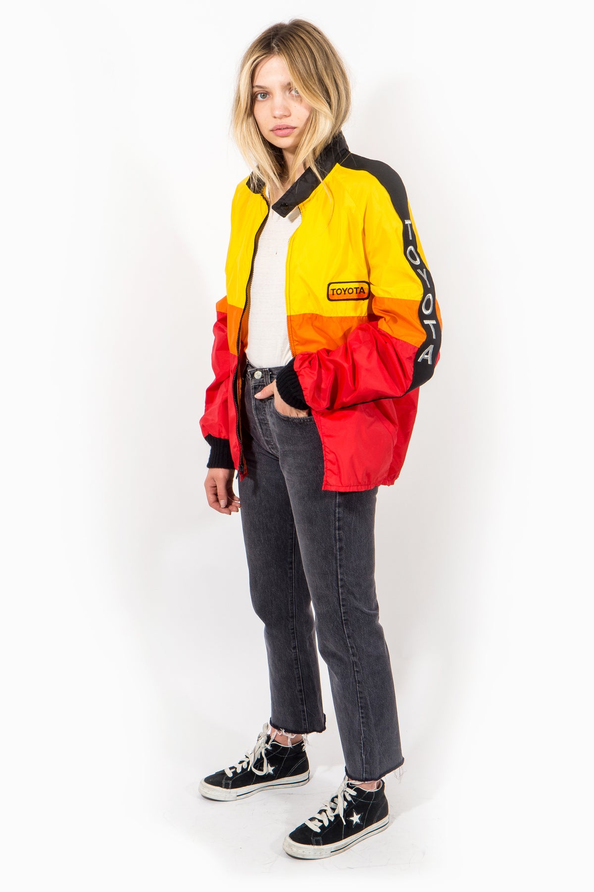 Colorblock Racing Jacket Vintage Toyota Color Block Racing Jacket – Afterlife Boutique