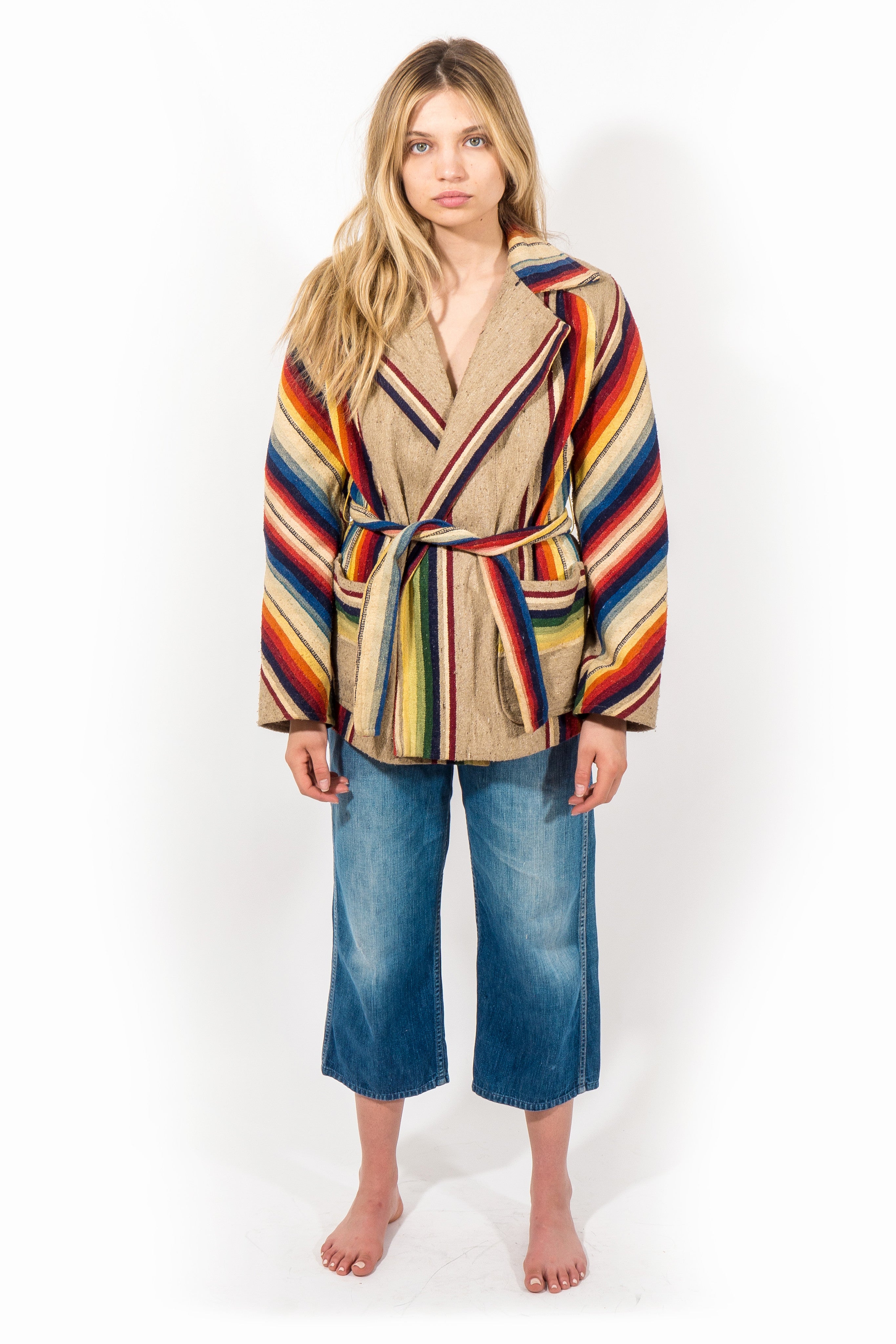 窪塚着 NEIGHBORHOOD コレクション MEXICAN BLANKET JACKET