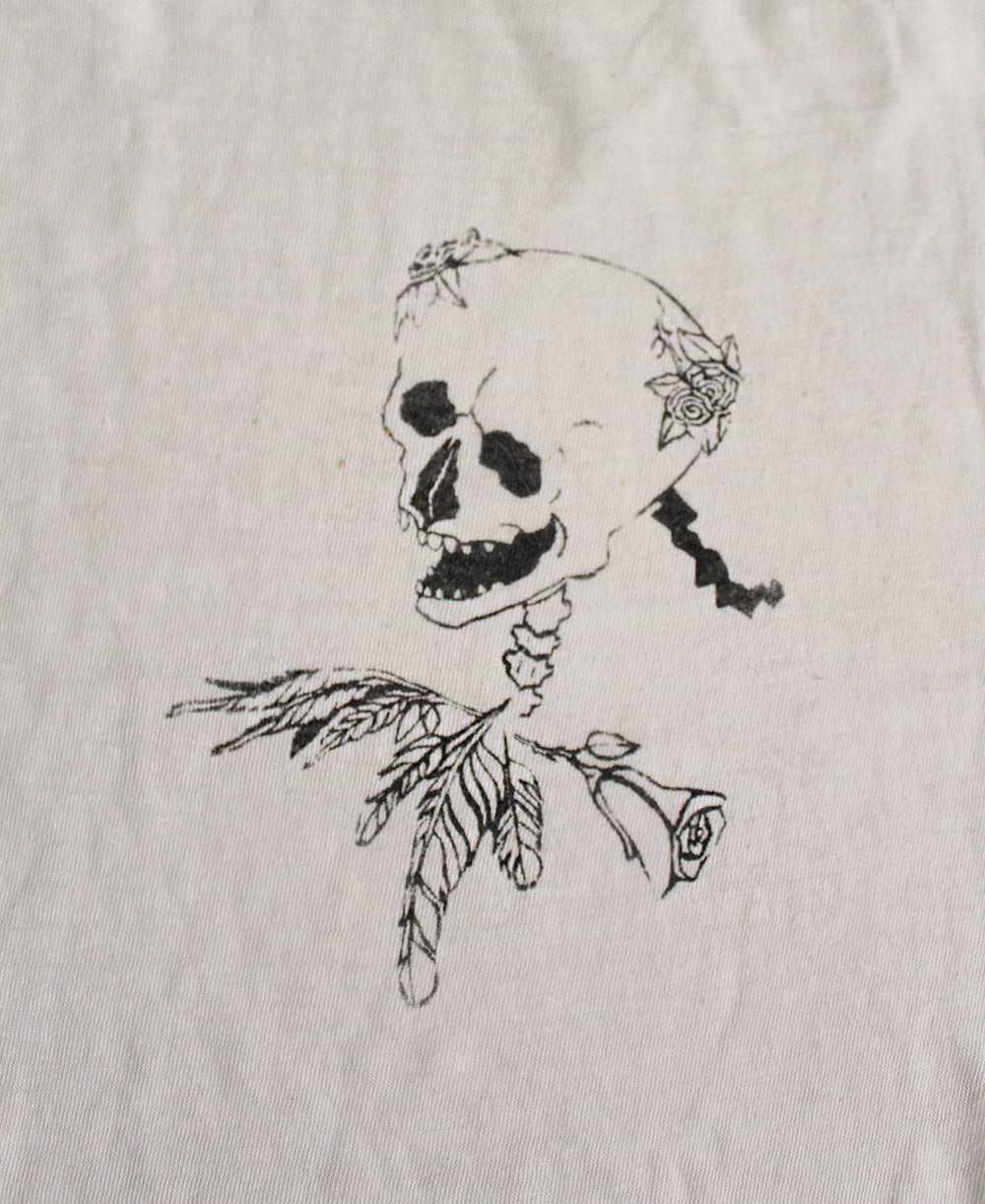 Vintage Grateful Dead Skull &amp; Roses Fan Art T-Shirt