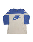 Vintage 1980's Nike 2 Tone 3/4 Length Sleeve T-Shirt