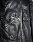 Vintage Cropped Leather Grommet Moto Jacket ///SOLD///