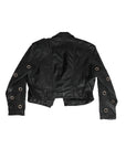 Vintage Cropped Leather Grommet Moto Jacket ///SOLD///