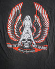 Vintage 80's Harley Davidson Ride to Love,  Love to Ride Nude T-shirt