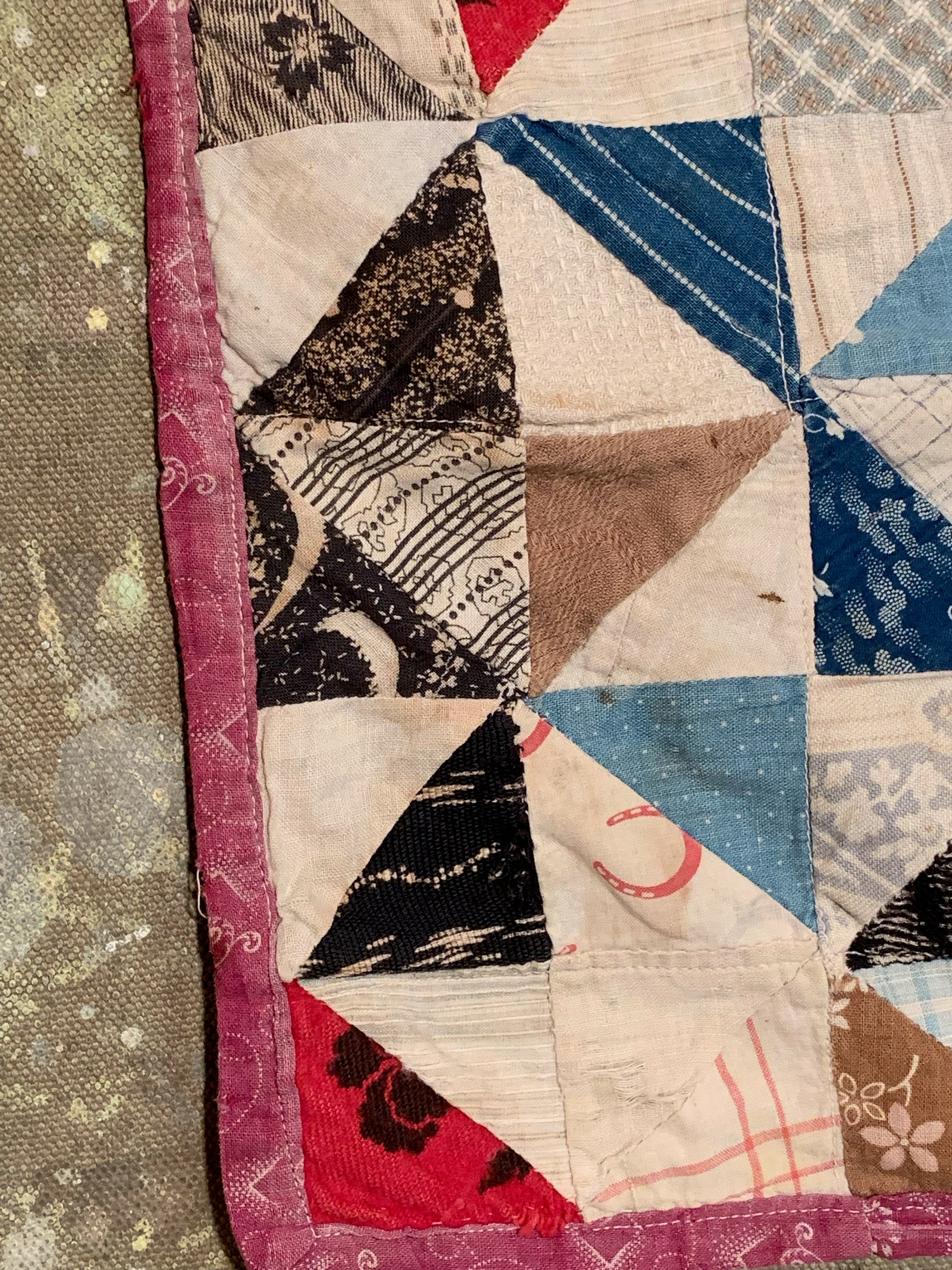 Vintage Depression Era Stifel Fabric Quilt