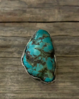 Vintage Sterling Silver Turquoise Ring Size 10