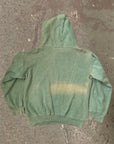 Vintage 1960’s Sage Green Sun-faded Hooded Sweatshirt