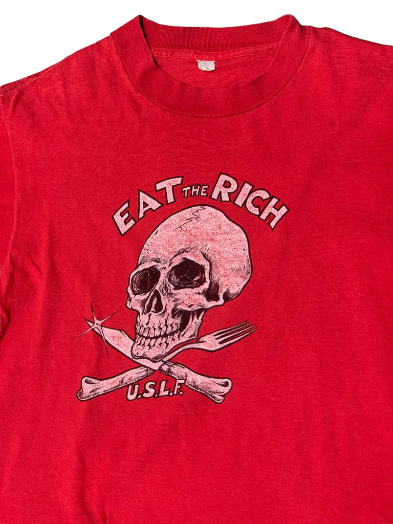 Vintage 70’s USLF Eat The Rich T-Shirt
