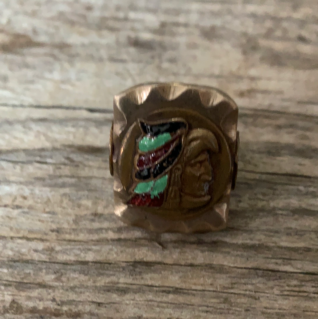 Vintage 1940’s Mexican Biker Ring Size 9.75