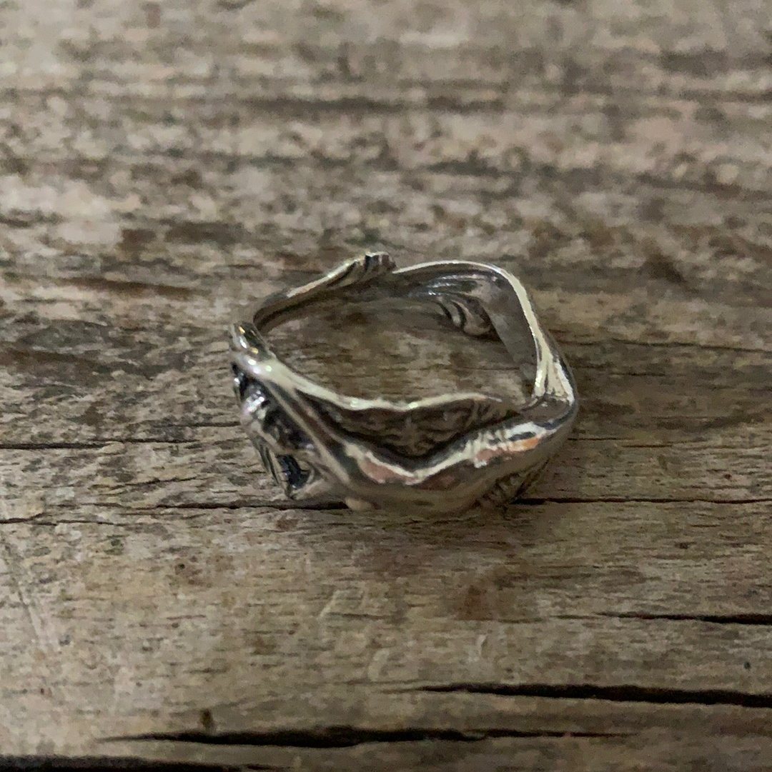 Vintage Sterling Silver Nude Lady Ring – Afterlife Boutique