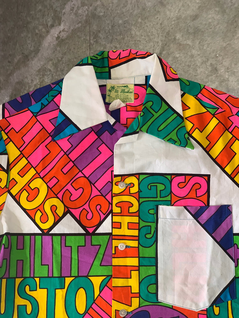 Vintage Deadstock 1960’s Schlitz Hawaiian Shirt