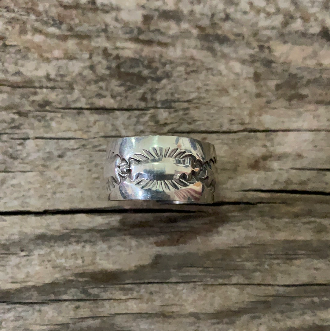 Vintage Navajo Silver Ring Size 9.5