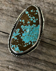 Vintage Huge Stone Turquoise Silver Ring ///SOLD///