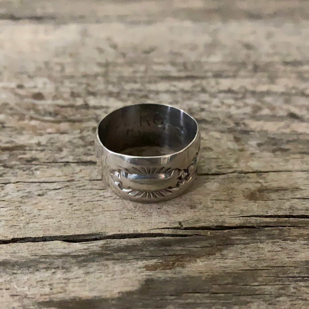 Vintage Navajo Silver Ring Size 9.5