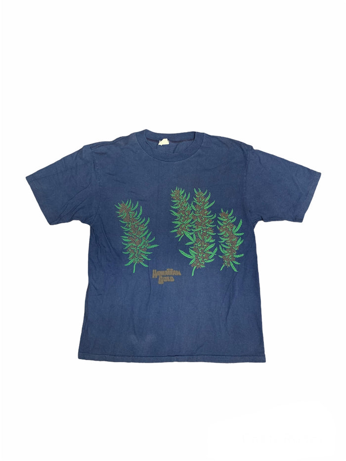 vintage crazy shirts weed t-shirt hawaiian gold