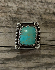 Vintage Native American Silver Turquoise Ring size 6 ///SOLD///