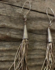 Vintage Native American Liquid Silver Earrings