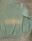 Vintage 1960’s Sage Green Sun-faded Hooded Sweatshirt